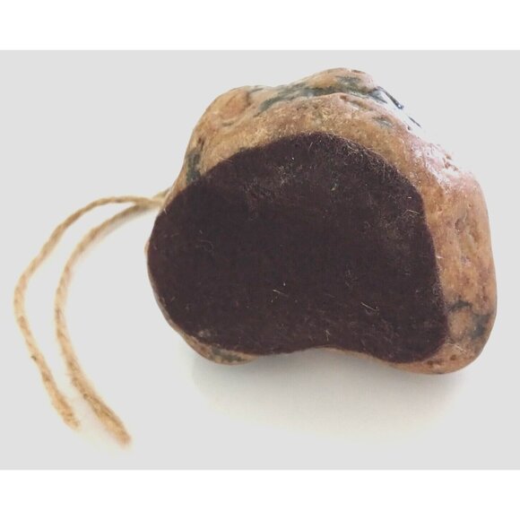 Rustic Duck Bird Decoy Figure Small Country Angels Cottage Decor Rock Form - Picture 9 of 11